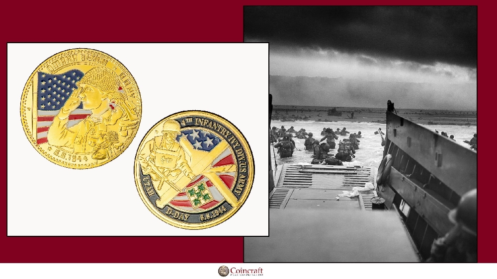 Medals Dedicated to those who fought at the Omaha landing and didn’t make it - Coincraft